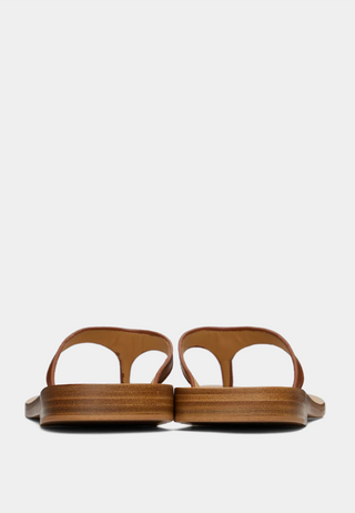 Rhude Leather Beach Sandle Slippers Tan