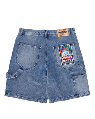 Ashluxe Denim Shorts Washed Blue